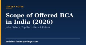 Scope of Offered BCA in India (2026): Jobs, Salary, Top Recruiters & Future