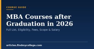 MBA Courses after Graduation in 2026: Full List, Eligibility, Fees, Scope & Salary