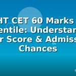 MHT CET 60 Marks Vs Percentile: Understanding Your Score & Admission Chances