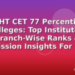 MHT CET 77 Percentile Colleges: Top Institutes, Branch-Wise Ranks & Admission Insights For 2026