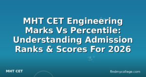 MHT CET Engineering Marks Vs Percentile: Understanding Admission Ranks & Scores For 2026