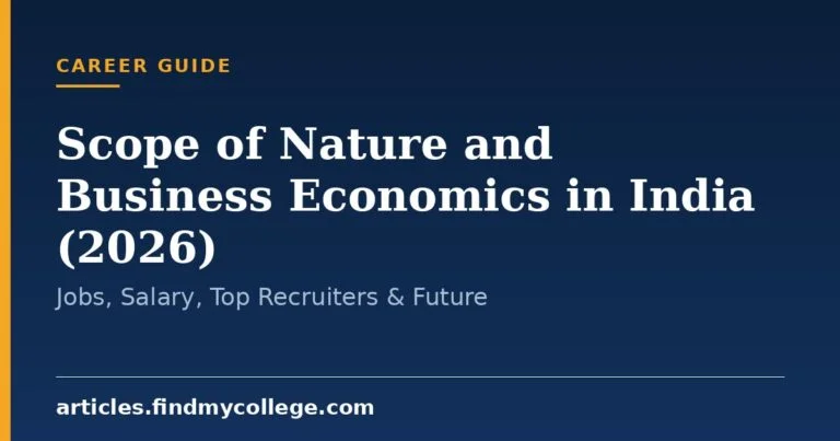 Scope of Nature and Business Economics in India (2026): Jobs, Salary, Top Recruiters & Future