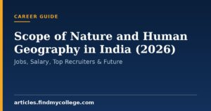 Scope of Nature and Human Geography in India (2026): Jobs, Salary, Top Recruiters & Future