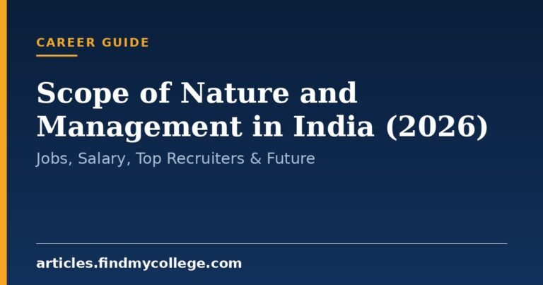 Scope of Nature and Management in India (2026): Jobs, Salary, Top Recruiters & Future