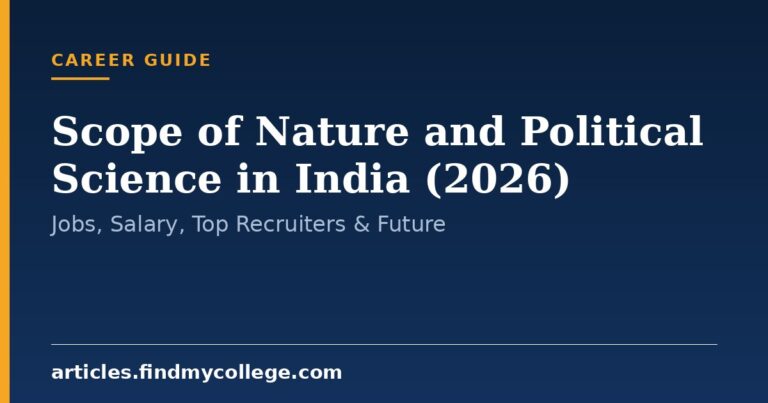 Scope of Nature and Political Science in India (2026): Jobs, Salary, Top Recruiters & Future