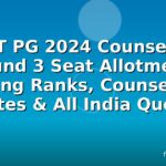 NEET PG 2024 Counselling Round 3 Seat Allotment: Closing Ranks, Counselling Dates & All India Quota