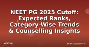 NEET PG 2025 Cutoff: Expected Ranks, Category-Wise Trends & Counselling Insights