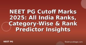 NEET PG Cutoff Marks 2025: All India Ranks, Category-Wise & Rank Predictor Insights