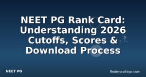 NEET PG Rank Card: Understanding 2026 Cutoffs, Scores & Download Process