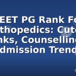 NEET PG Rank For Orthopedics: Cutoff Ranks, Counselling & Admission Trends