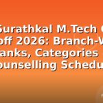 NIT Surathkal M.Tech GATE Cutoff 2026: Branch-Wise Ranks, Categories & Counselling Schedule