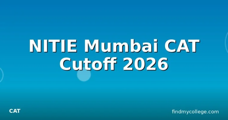 NITIE Mumbai CAT Cutoff 2026