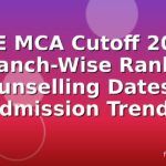 OJEE MCA Cutoff 2026: Branch-Wise Ranks, Counselling Dates & Admission Trends