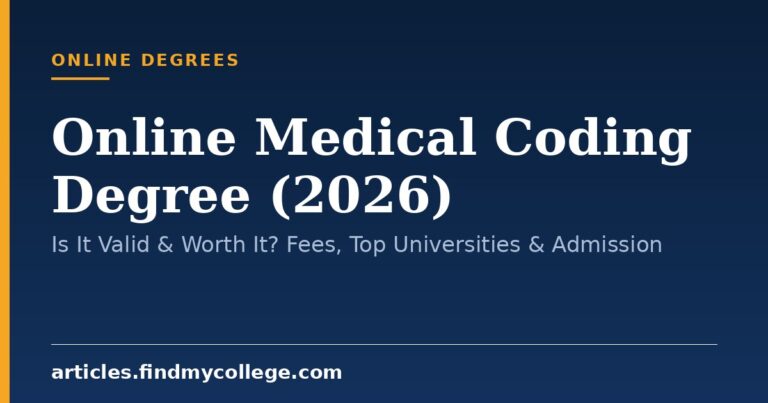 Online Medical Coding Degree (2026): Is It Valid & Worth It? Fees, Top Universities & Admission