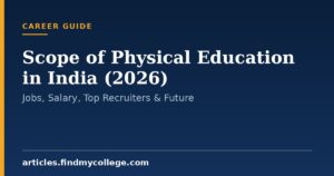 Scope of Physical Education in India (2026): Jobs, Salary, Top Recruiters & Future