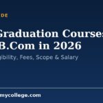 Post Graduation Courses after B.Com in 2026: Full List, Eligibility, Fees, Scope & Salary