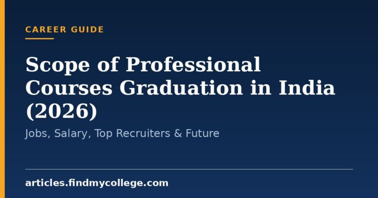 Scope of Professional Courses Graduation in India (2026): Jobs, Salary, Top Recruiters & Future
