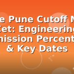 Scoe Pune Cutoff MHT Cet: Engineering Admission Percentiles & Key Dates