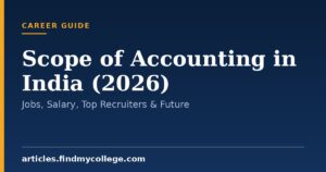 Scope of Accounting in India (2026): Jobs, Salary, Top Recruiters & Future
