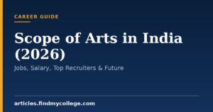 Scope of Arts in India (2026): Jobs, Salary, Top Recruiters & Future
