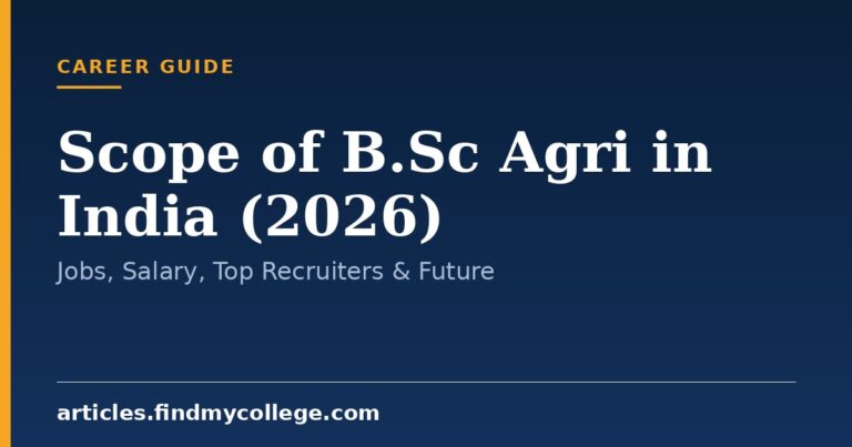 Scope of B.Sc Agri in India (2026): Jobs, Salary, Top Recruiters & Future