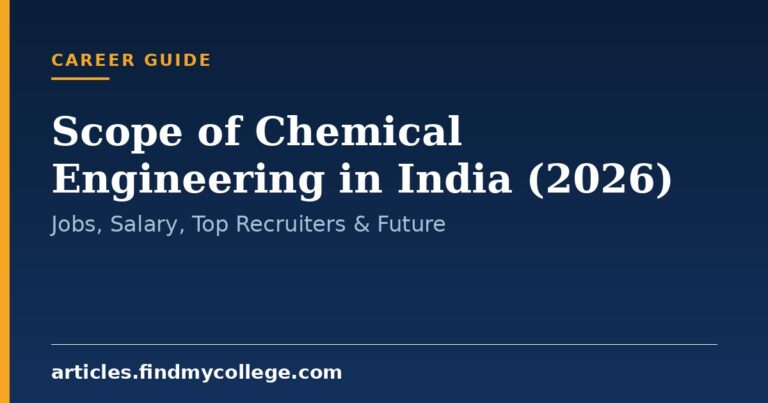 Scope of Chemical Engineering in India (2026): Jobs, Salary, Top Recruiters & Future