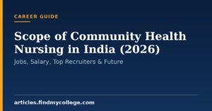 Scope of Community Health Nursing in India (2026): Jobs, Salary, Top Recruiters & Future