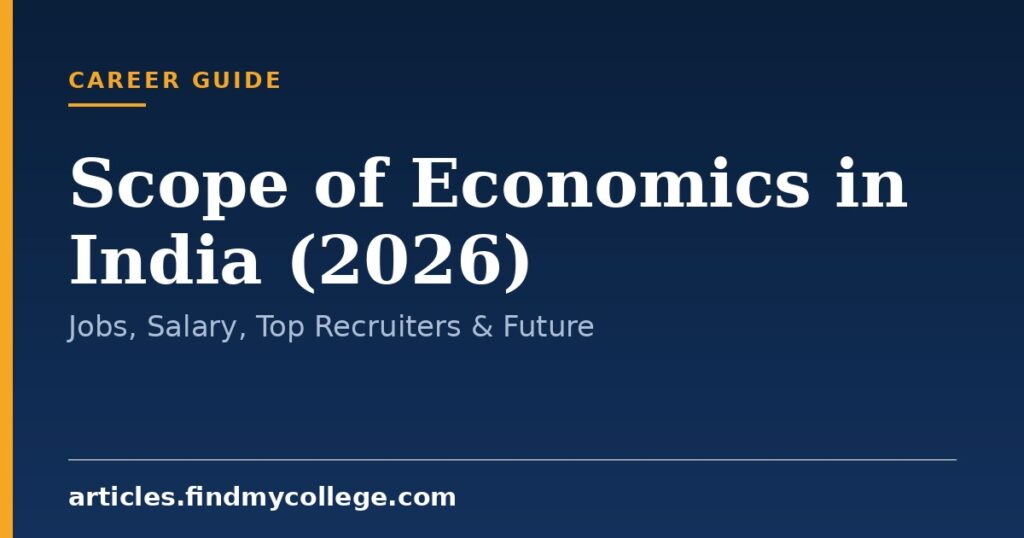 Scope of Economics in India (2026): Jobs, Salary, Top Recruiters & Future