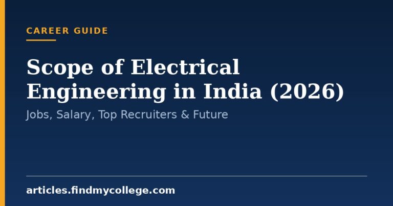 Scope of Electrical Engineering in India (2026): Jobs, Salary, Top Recruiters & Future
