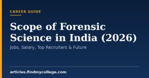 Scope of Forensic Science in India (2026): Jobs, Salary, Top Recruiters & Future