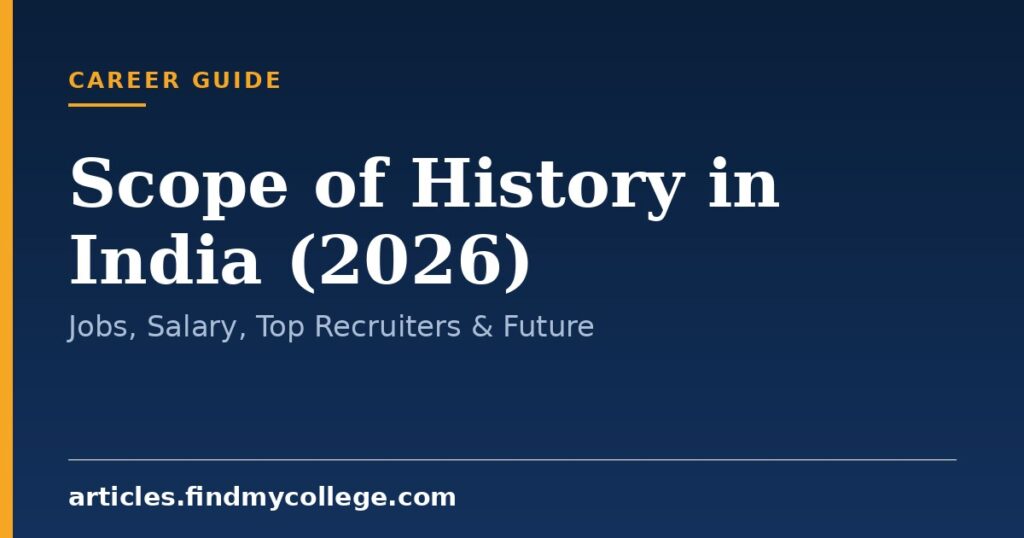 Scope of History in India (2026): Jobs, Salary, Top Recruiters & Future