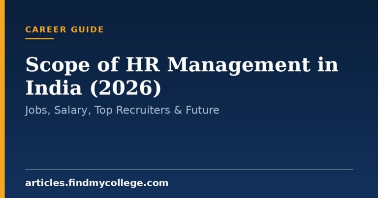 Scope of HR Management in India (2026): Jobs, Salary, Top Recruiters & Future