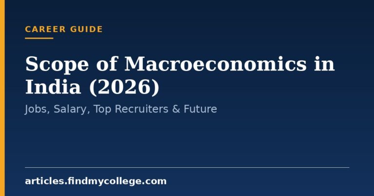 Scope of Macroeconomics in India (2026): Jobs, Salary, Top Recruiters & Future