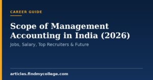 Scope of Management Accounting in India (2026): Jobs, Salary, Top Recruiters & Future