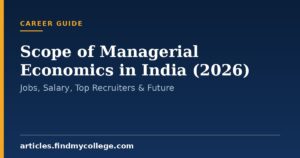 Scope of Managerial Economics in India (2026): Jobs, Salary, Top Recruiters & Future