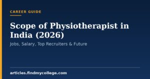 Scope of Physiotherapist in India (2026): Jobs, Salary, Top Recruiters & Future