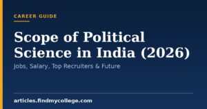 Scope of Political Science in India (2026): Jobs, Salary, Top Recruiters & Future