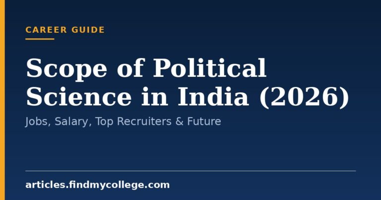 Scope of Political Science in India (2026): Jobs, Salary, Top Recruiters & Future