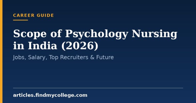 Scope of Psychology Nursing in India (2026): Jobs, Salary, Top Recruiters & Future