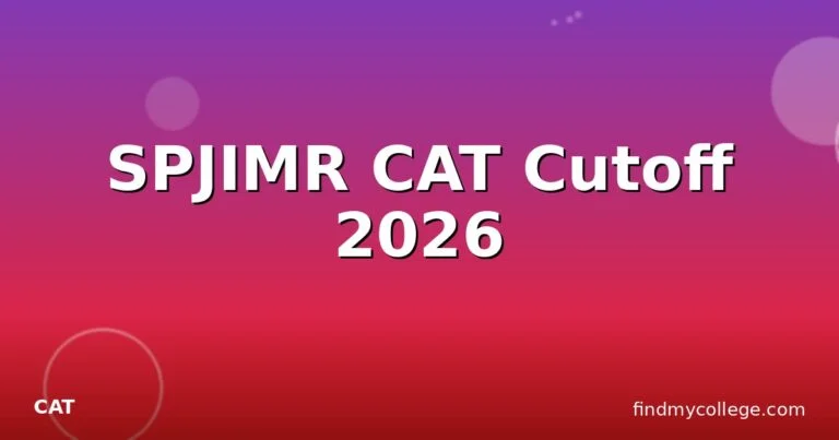 SPJIMR CAT Cutoff 2026