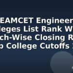 TS EAMCET Engineering Colleges List Rank Wise: Branch-Wise Closing Ranks & Top College Cutoffs 2026