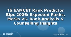 TS EAMCET Rank Predictor Bipc 2026: Expected Ranks, Marks Vs. Rank Analysis & Counselling Insights