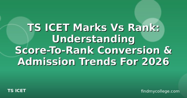 TS ICET Marks Vs Rank: Understanding Score-To-Rank Conversion & Admission Trends For 2026