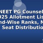Up NEET PG Counselling 2025 Allotment List: Round-Wise Ranks, Merit & Seat Distribution