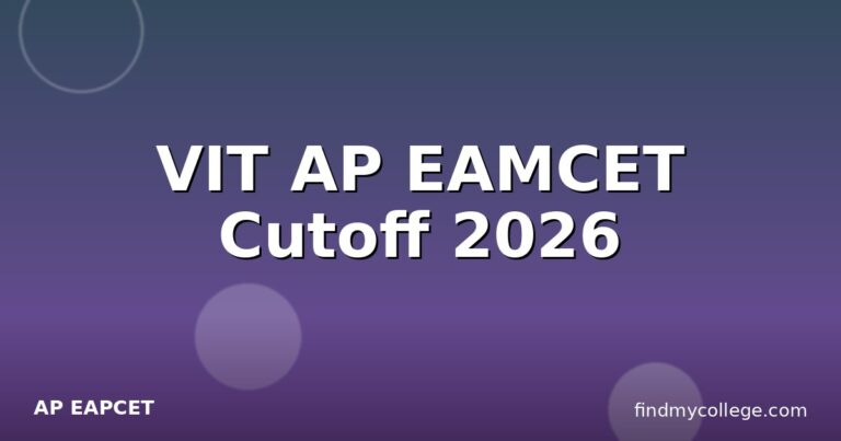 VIT AP EAMCET Cutoff 2026