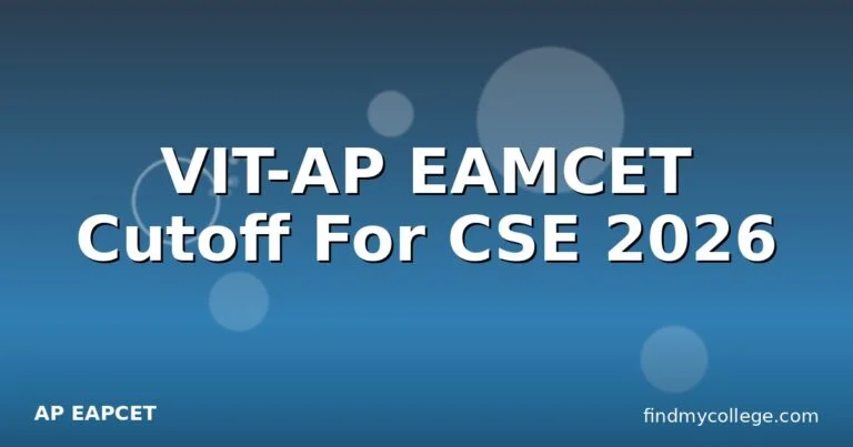 VIT-AP EAMCET Cutoff For CSE 2026