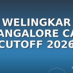 WELINGKAR BANGALORE CAT CUTOFF 2026