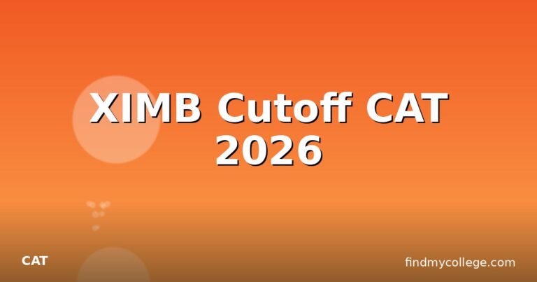 XIMB Cutoff CAT 2026