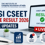 ICSI CSEET June Result 2026 Live Updates: Result Out Today at 2 PM at icsi.edu