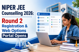 NIPER JEE Counselling 2026: Round 2 Registration & Web Options Portal Opens; Apply Online